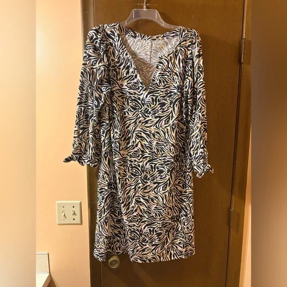 NWT Lilly Pulitzer Cath Mini Dress in Onyx Can You Zee Me - Picture 4 of 9
